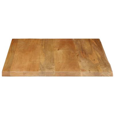 vidaXL Piano Tavolo Bordi Vivi 40x40x2,5 cm in Legno Massello di Mango