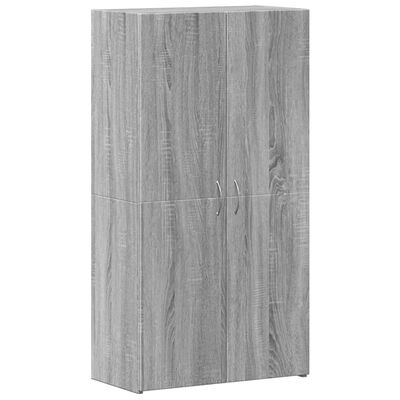 vidaXL Schedario Grigio Sonoma 60x32x115 cm in Legno Multistrato