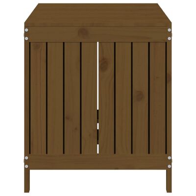 vidaXL Contenitore da Giardino Ambra 121x55x64 cm Legno Massello Pino