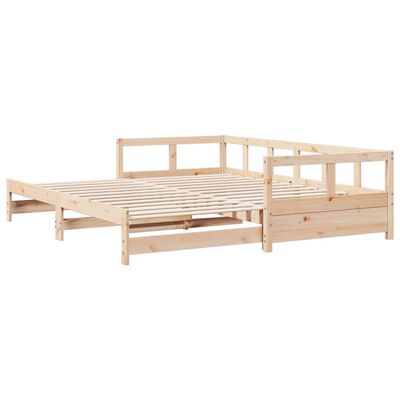 vidaXL Dormeuse senza Materasso 80x200 cm in Legno Massello di Pino