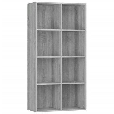 vidaXL Libreria/Credenza Grigio Sonoma 66x30x130 cm Legno Multistrato