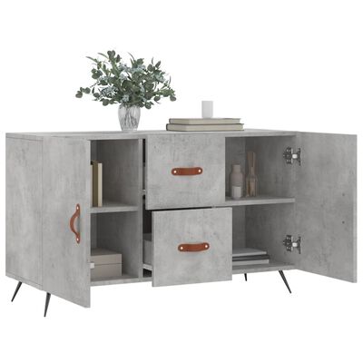 vidaXL Credenza Grigio Cemento 100x36x60 cm in Legno Multistrato