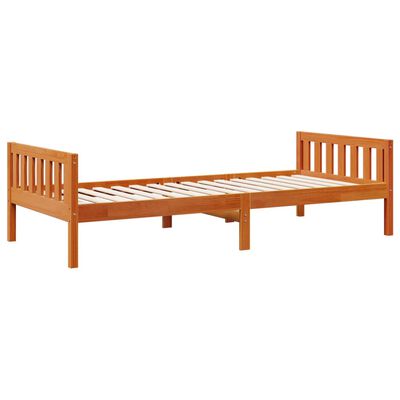 vidaXL Letto Bambini senza Materasso Marrone Cera 80x200 cm Legno Pino