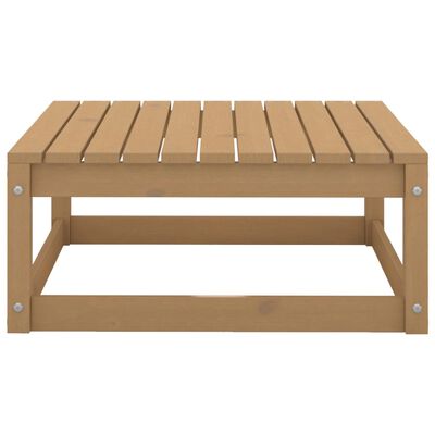 vidaXL Set Salotto da Giardino 9pz Marrone Ambra Legno Massello Pino