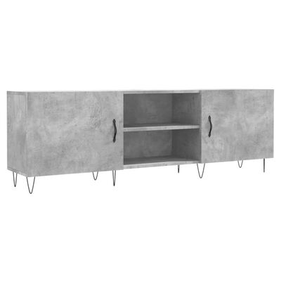 vidaXL Mobile Porta TV Grigio Cemento 150x30x50cm in Legno Multistrato