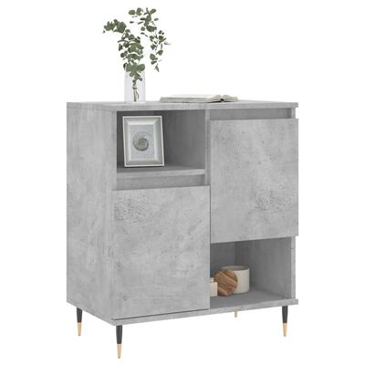 vidaXL Credenza Grigio Cemento 60x35x70 cm in Legno Multistrato