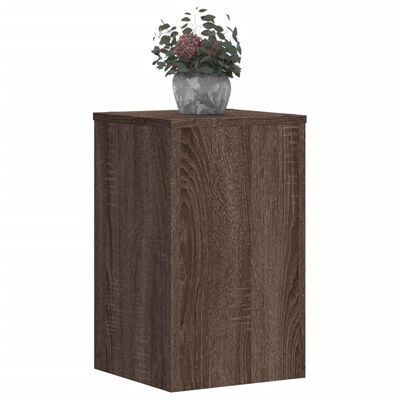 vidaXL Supporti per Piante 2 pz Marrone 30x30x50 cm Legno Multistrato