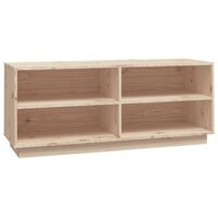 vidaXL Scarpiera 110x34x45 cm in Legno Massello di Pino