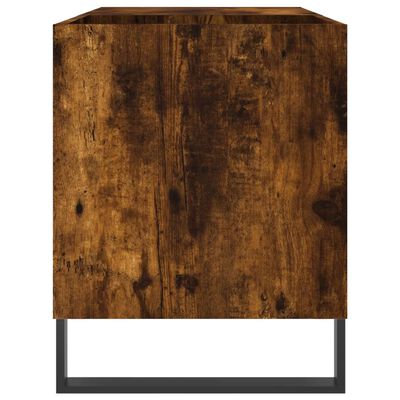 vidaXL Mobile Porta Dischi Rovere Fumo 85x38x48 cm Legno Multistrato