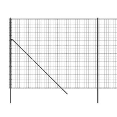 vidaXL Recinzione Metallica Antracite 2x10 m in Acciaio Zincato