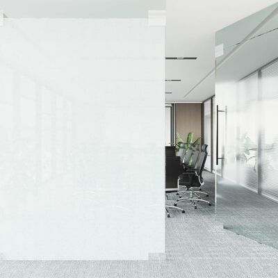 vidaXL Pellicola per Finestra Smerigliata Bianca 60x1000 cm PVC