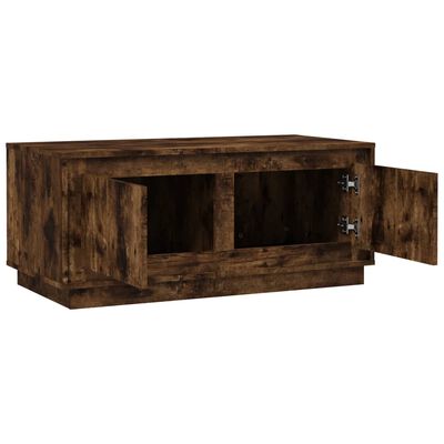 vidaXL Tavolino da Salotto Rovere Fumo 102x50x44 cm Legno Multistrato