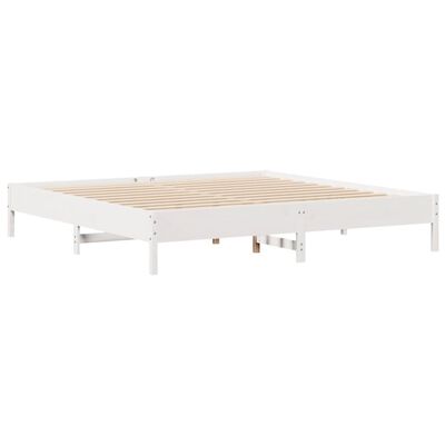 vidaXL Letto senza Materasso Bianco 180x200 cm Legno Massello di Pino