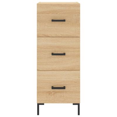 vidaXL Credenza Rovere Sonoma 34,5x34x180 cm in Legno Multistrato