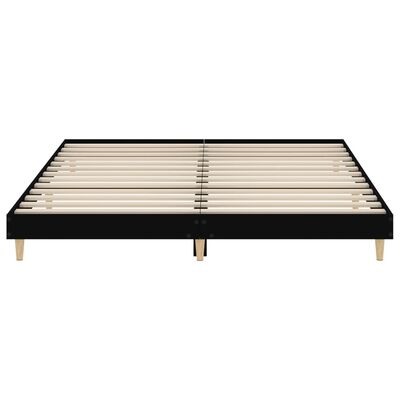 vidaXL Giroletto Nero 200x200 cm in Legno Multistrato