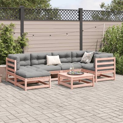 vidaXL Set Divani da Giardino 7 pz in Legno Massello Abete Douglas