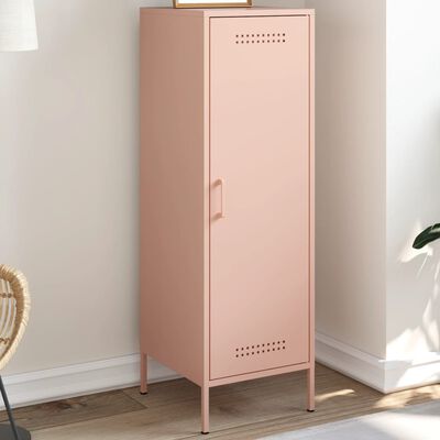 vidaXL Credenza Rosa 36x39x113 cm in Acciaio