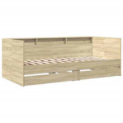 vidaXL Divano Letto con Cassetti senza Materasso 75x190 cm