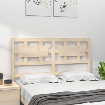 vidaXL Testiera per Letto 185,5x4x100 cm Legno Massello di Pino