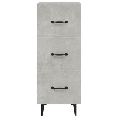 vidaXL Credenza Grigio Cemento 34,5x34x90 cm in Legno Multistrato