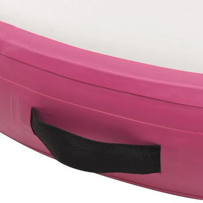 vidaXL Tappetino Ginnastica Gonfiabile con Pompa 100x100x10cm PVC Rosa