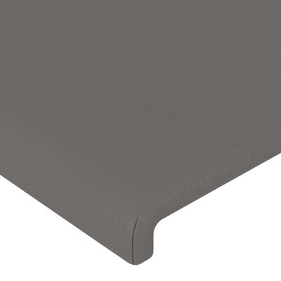 vidaXL Testiera ad Orecchio Grigio 103x23x118/128cm in Similpelle