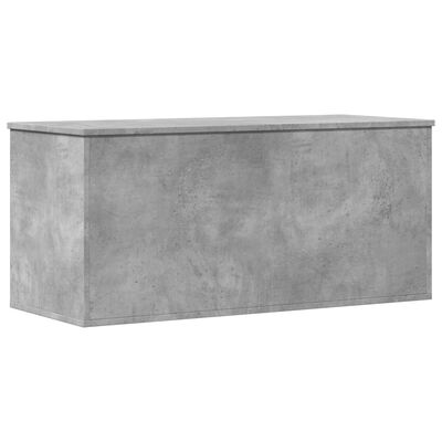 vidaXL Contenitore Grigio Cemento 100x42x46 cm in Legno Multistrato