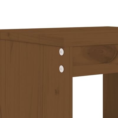 vidaXL Set da Pranzo da Giardino 17 pz ambra in Legno Massello di Pino