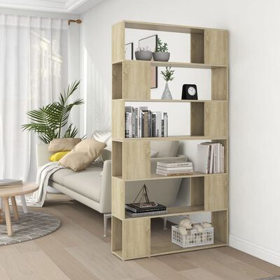 vidaXL Libreria/Divisorio Stanza Rovere Sonoma 100x24x188 cm