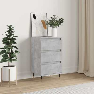 vidaXL Credenza Grigio Cemento 40x35x70 cm in Legno Multistrato