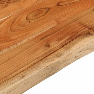 vidaXL Piano Tavolo 90x60x3,8 cm Rettangolare Legno Acacia Bordi Vivi