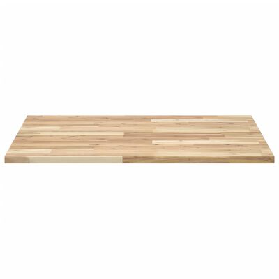 vidaXL Piano Tavolo Quadrato 80x80x2 cm in Legno Massello di Acacia