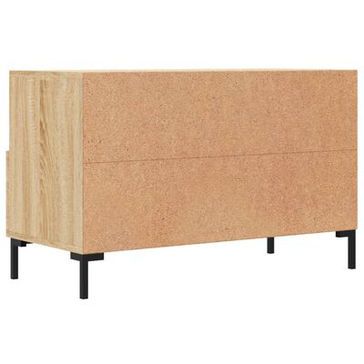 vidaXL Mobile per TV Rovere Sonoma 80x36x50 cm Legno Multistrato