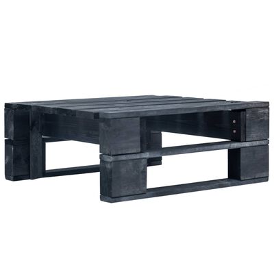 vidaXL Set Divani in Pallet con Cuscini 6 pz in Pino Impregnato Nero