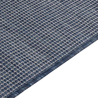 vidaXL Tappeto da Esterni a Tessitura Piatta 100x200 cm Blu