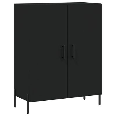 vidaXL Credenza Nera 69,5x34x90 cm in Legno Multistrato