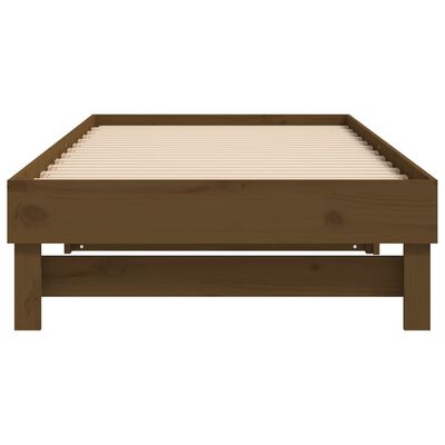 vidaXL Dormeuse Estraibile Ambra 2x(80x200) cm Legno Massello di Pino