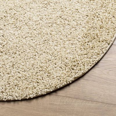 vidaXL Tappeto Shaggy PAMPLONA a Pelo Lungo Moderno Oro Ø 240 cm