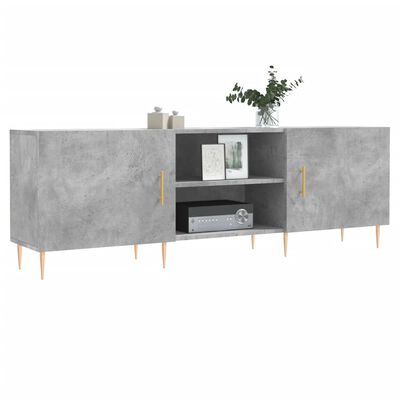 vidaXL Mobile Porta TV Grigio Cemento 150x30x50cm in Legno Multistrato