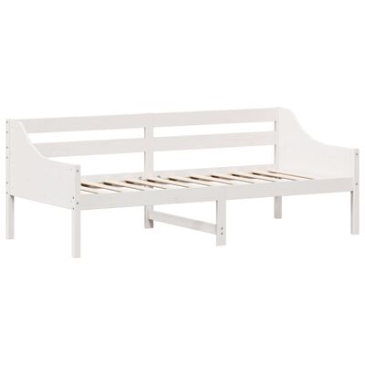 vidaXL Dormeuse senza Materasso Bianca 90x200 cm Legno Massello Pino