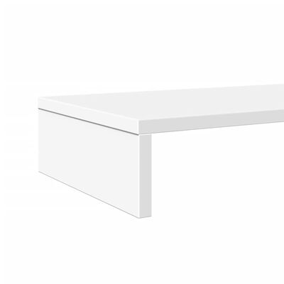 vidaXL Supporto per Monitor Bianco 100x27x10 cm Truciolato