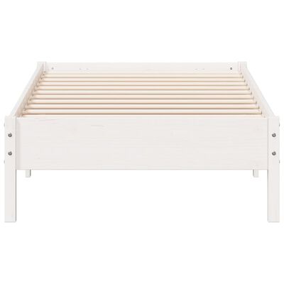 vidaXL Letto senza Materasso Bianco 90x200 cm Legno Massello di Pino