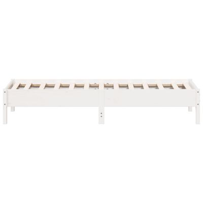 vidaXL Letto senza Materasso Bianco 90x200 cm Legno Massello di Pino