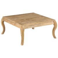 vidaXL Tavolino da Salotto in Legno Massello di Mango 80x80x40cm