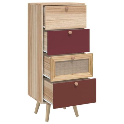 vidaXL Credenza con Cassetti 40x30x95 cm in Legno Multistrato