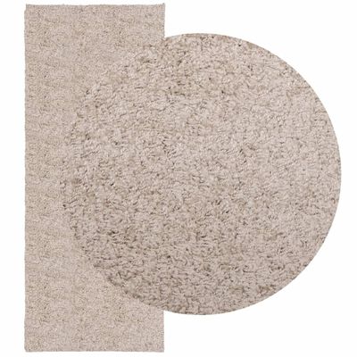 vidaXL Tappeto Shaggy PAMPLONA a Pelo Lungo Moderno Beige 80x200 cm