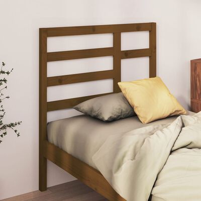 vidaXL Testiera per Letto ambra 81x4x104 cm in Legno Massello di Pino