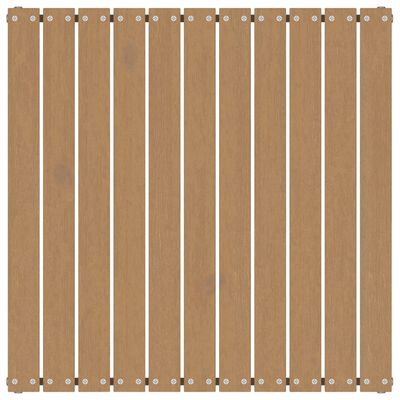 vidaXL Poggiapiedi da Giardino 70x70x30 cm ambra in Legno di Pino