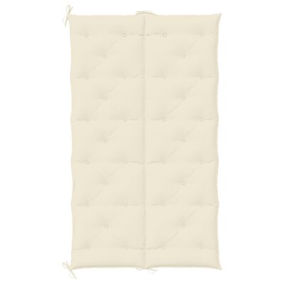 vidaXL Cuscino per Panca Bianco Crema 180x(50+50)x7 cm Tessuto Oxford