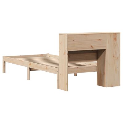 vidaXL Letto Libreria senza Materasso 90x190 cm Legno Massello Pino